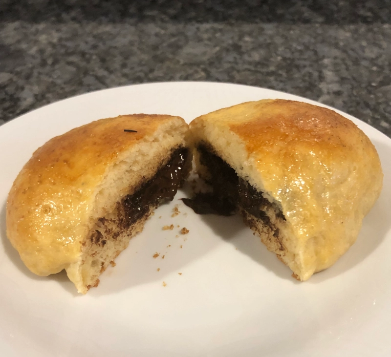 Panecillos de leche con chocolate