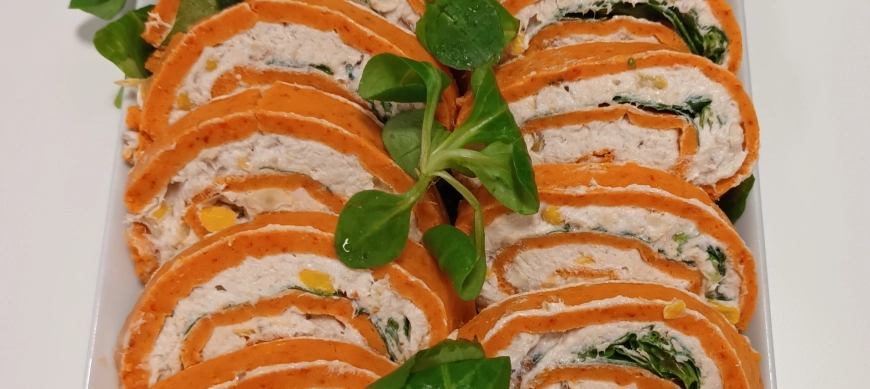 Brazo gitano de pimientos del piquillo