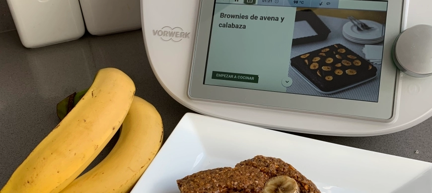 brownie de avena y calabaza