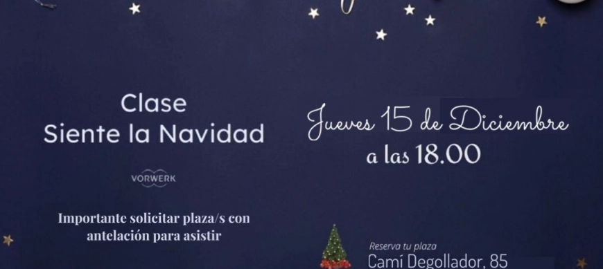 clase de navidad en Ciutadella