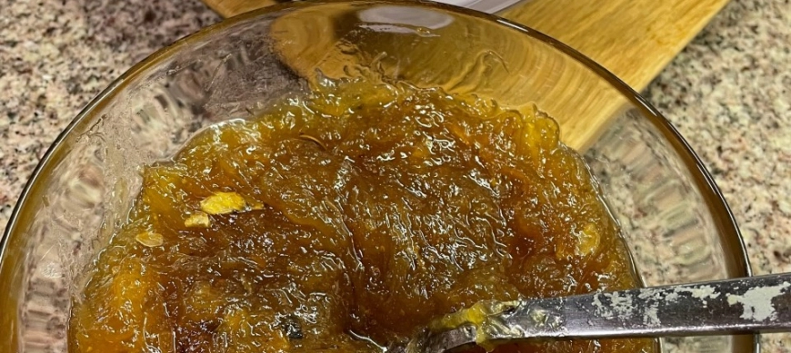 CABELLO DE ANGEL DE CALABAZA DE CIDRA CON THERMOMIX