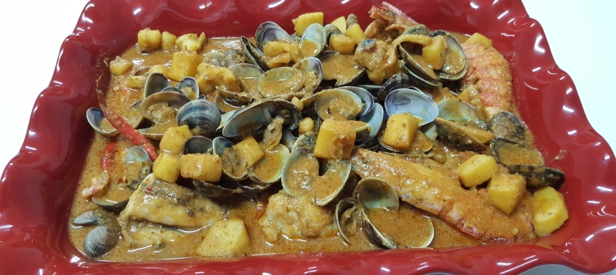 Caldereta de pescado y marisco