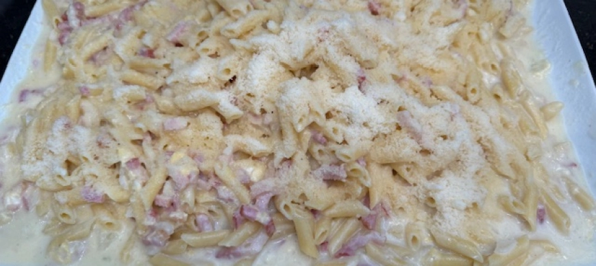 MACARRONES A LA CARBONARA XXL