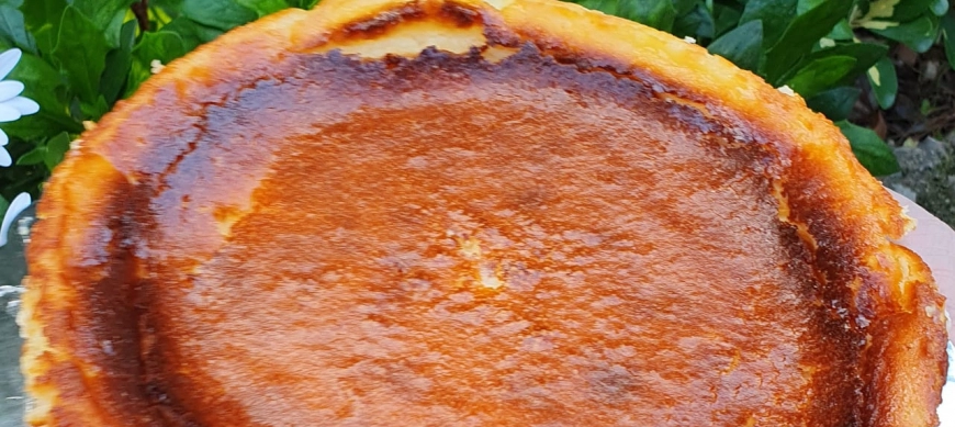 Tarta de queso estilo La Viña