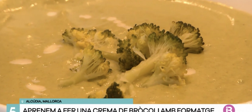 CREMA DE BRÓCOLI CON QUESO