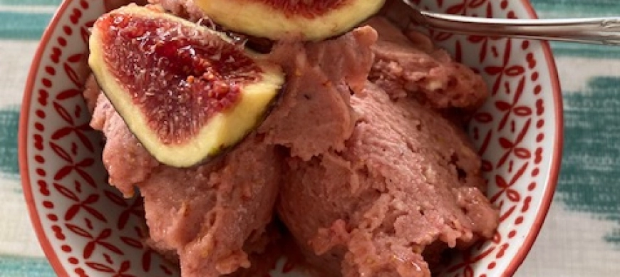 HELADO DE HIGOS SIN AZÚCAR Y SIN LECHE