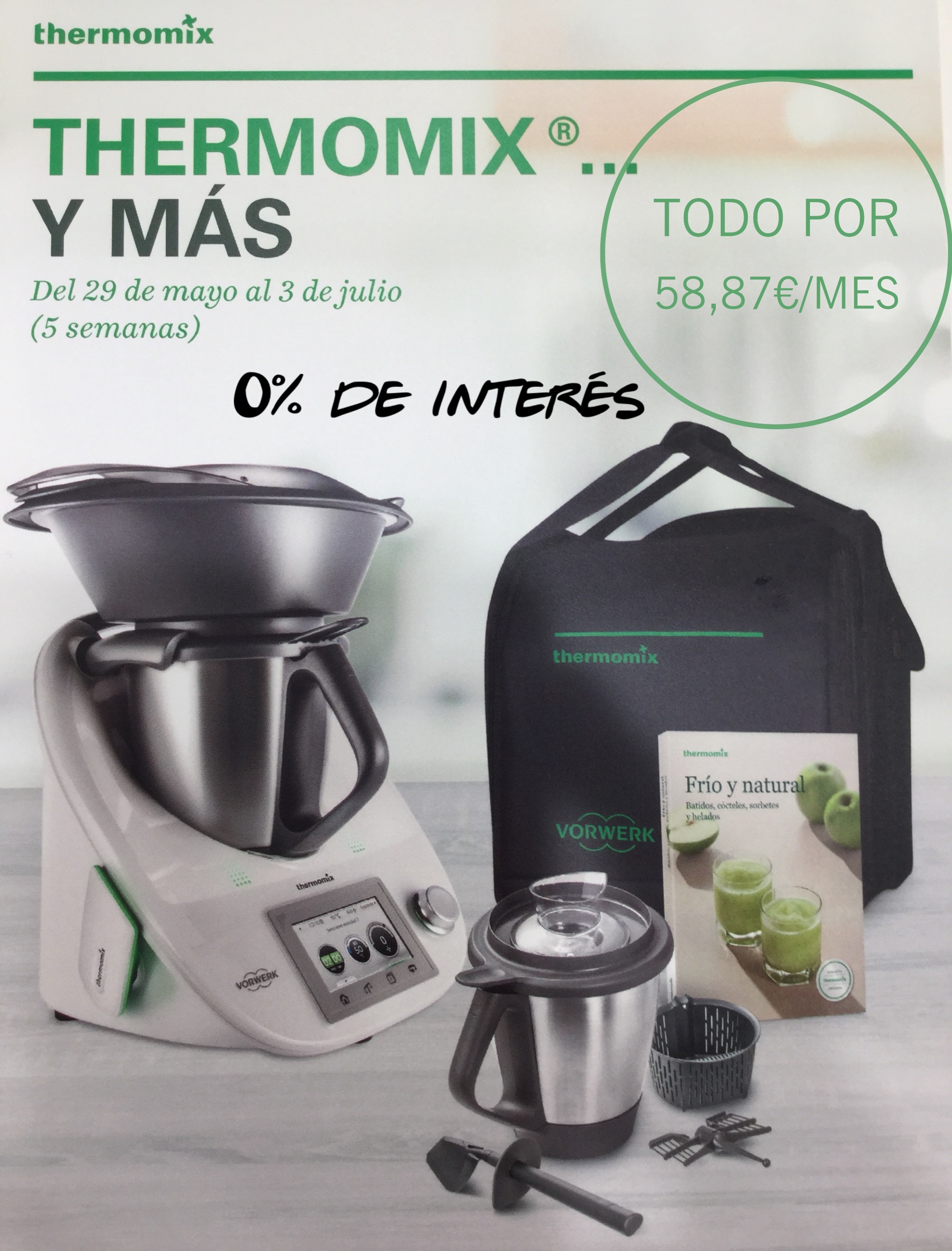 ¡¡¡Thermomix® CON SEGUNDO VASO AL 0% DE INTERES!!!
