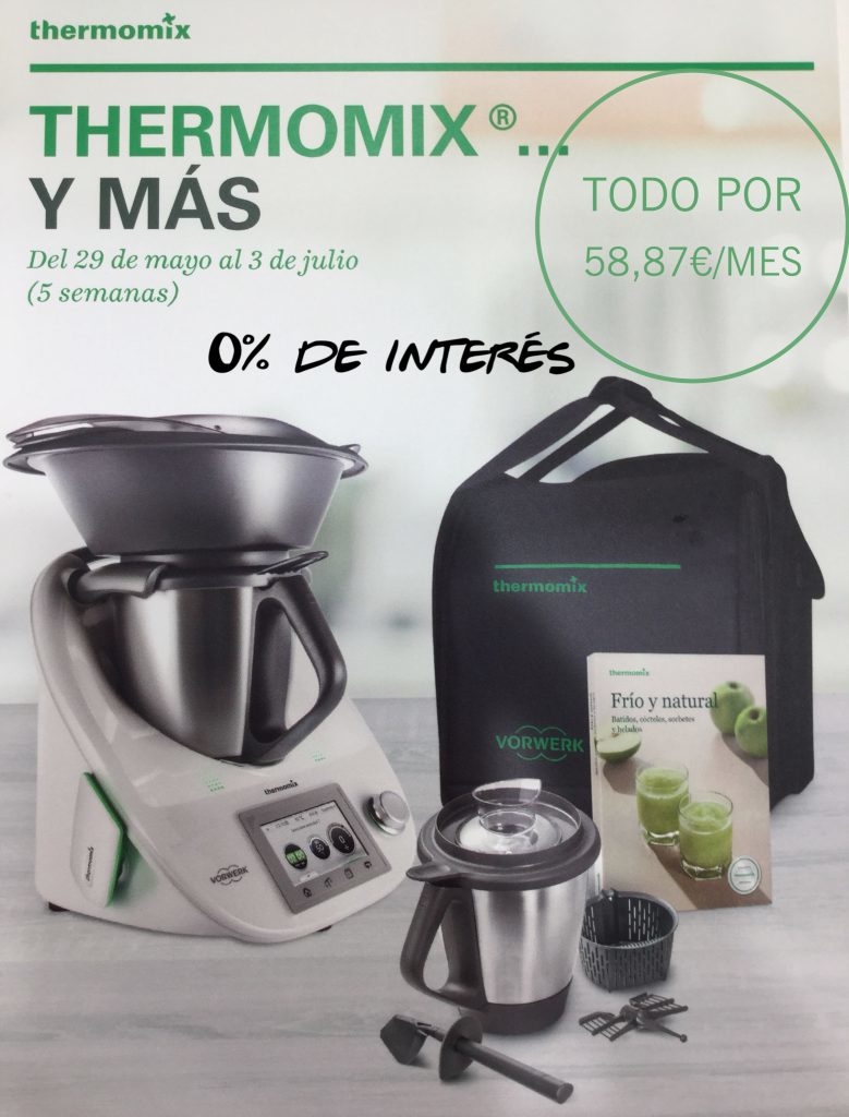 ¡¡¡Thermomix® con segundo vaso al 0% de interés!!!