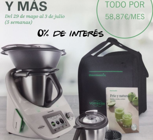 ¡¡¡Thermomix® con segundo vaso al 0% de interés!!!