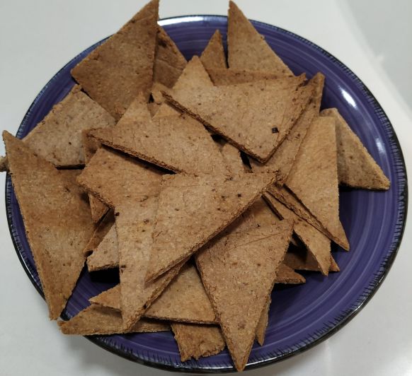 Chips bajas en carbohidratos, keto, sin gluten. Con Thermomix